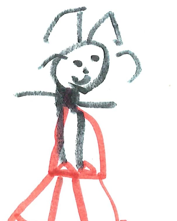 Child’s drawing of Cheffy Antonia